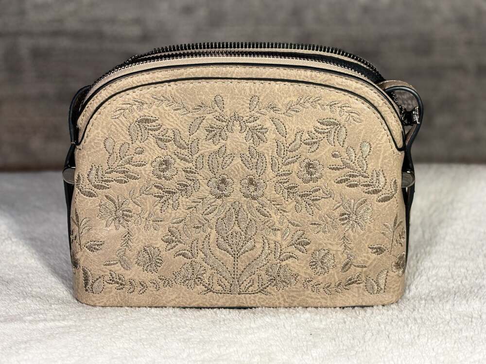 Sam & Hadley Embossed Dome Crossbody Bag